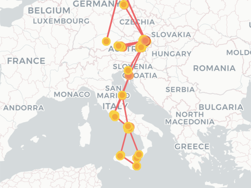Jahresauswahl zwischen 1862 und 1931 zur Anzeige aller Aufenthaltsorte eines bestimmten Jahres