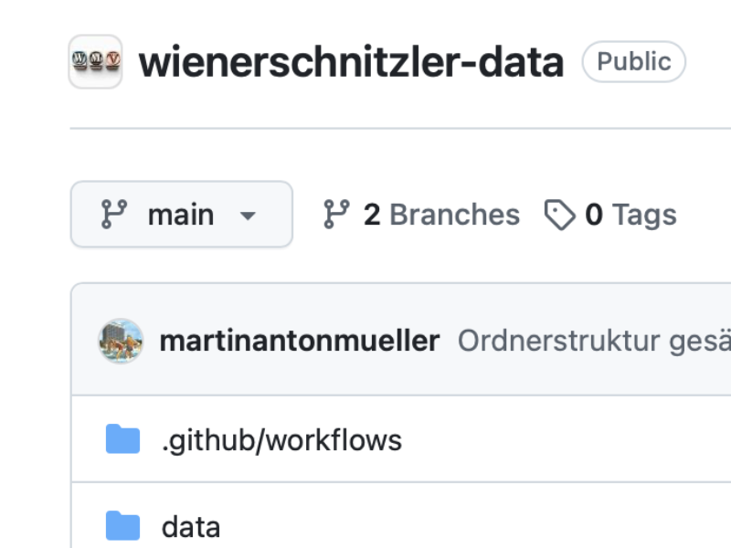 GitHub Logo - Link zum öffentlichen Code-Repository mit TEI-XML Daten und GeoJSON Dateien