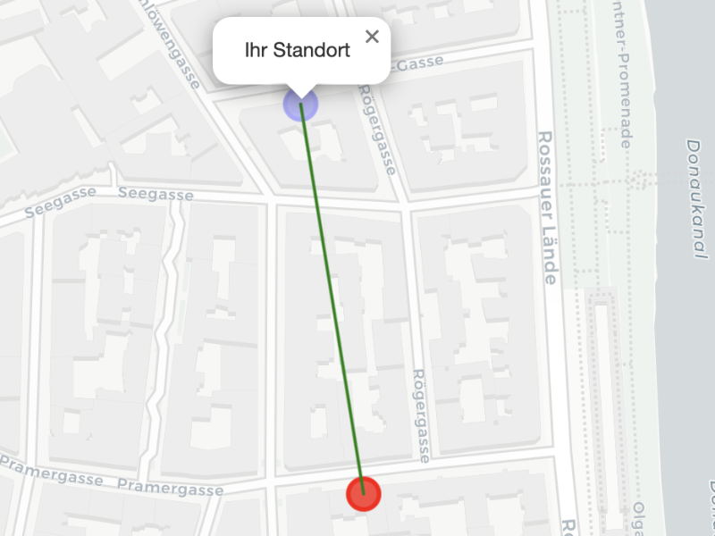 Interaktive Funktion zur Berechnung, an welchem Ort Ihnen Schnitzler zeitlich am nächsten war